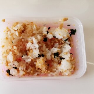 鰹節、人参フレーク、小松菜、納豆混ぜご飯★離乳食